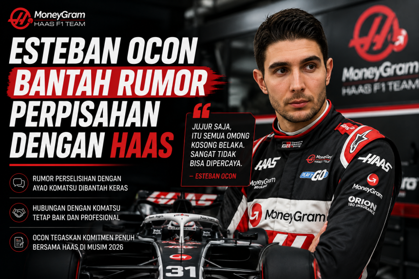 Esteban Ocon Bantah Rumor Perpisahan Dengan Haas