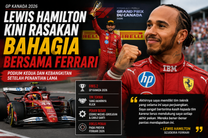 Lewis Hamilton Kini Rasakan Bahagia Bersama Ferrari Setelah Penantian Lama